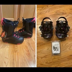 New snowboard boots (size 8) & bindings (medium)